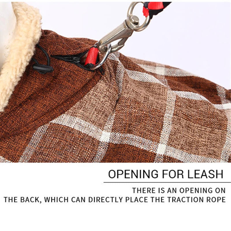 Check-Mate - belted cape